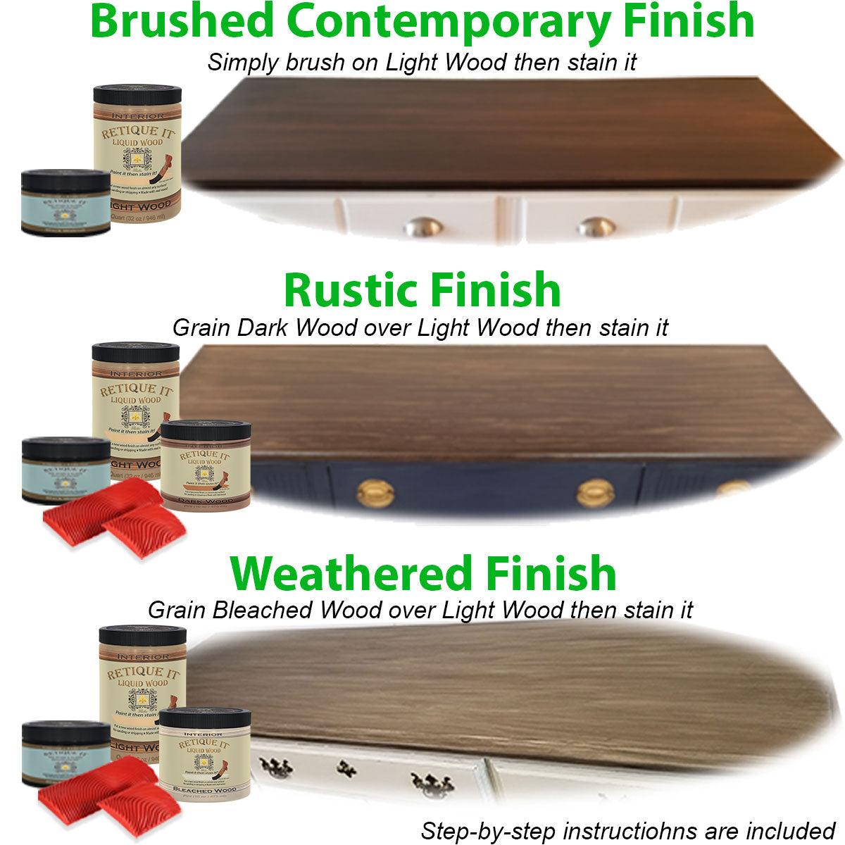 Smooth Finish Kit - Red Mahogany