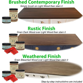 Rustic Finish Kit - Weathered Wood