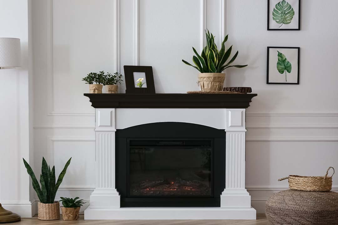Wood'n Finish Fireplace Mantel Kit - Classic Black