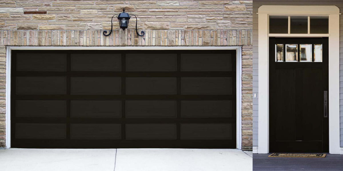 Wood'n Door Smooth Finish Kit (Front & Garage Door) - Classic Black