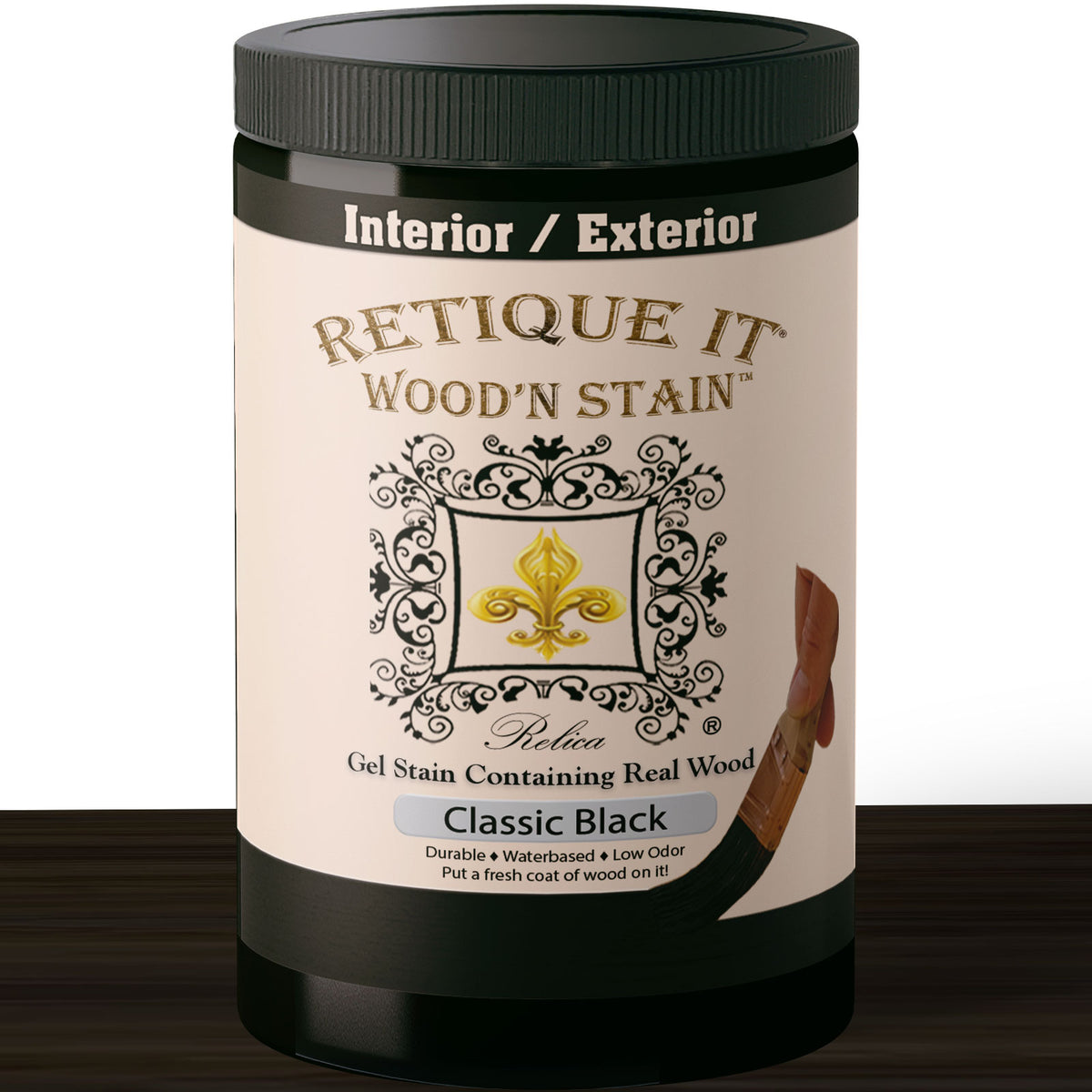 Wood'n Stain Classic Black Wood Stain application