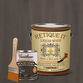 Liquid Wood Kit - Carbon Gray Oil-based Stain