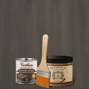 Liquid Wood Kit - Carbon Gray Oil-based Stain