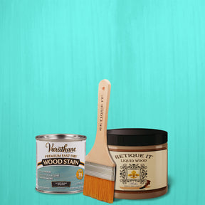 Liquid Wood Kit - Vintage Aqua Oil-based Stain